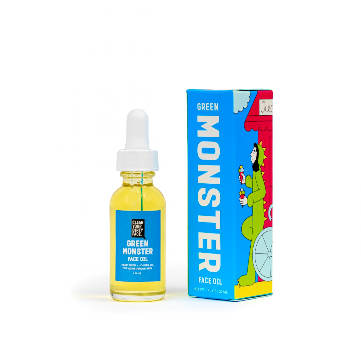 Green Monster Face Oil  Clean Your Dirty Face